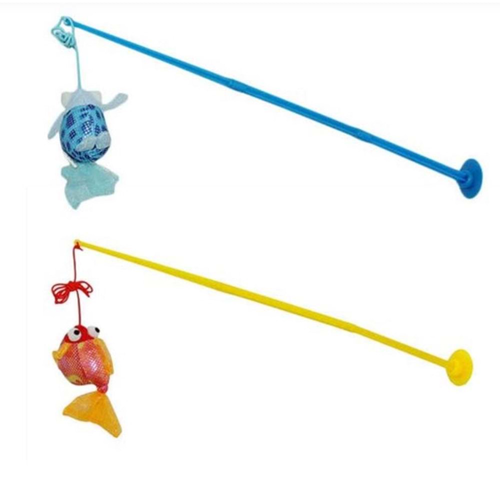 Pawise 00933E Catnipli Vantuzlu Kedi Oltası 50 cm. Mavi