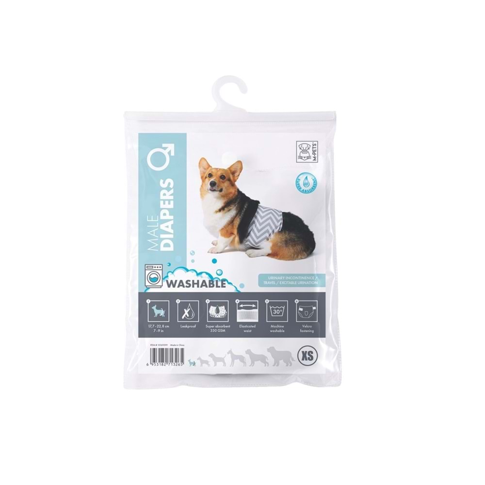 M-Pets Erkek Köpekler İçin Yıkanabilir Külot (XS) 10169399