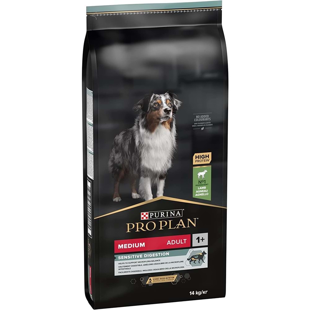 Pro Plan Medium Adult Kuzu Etli Hassas Yetişkin Köpek Maması 14 Kg.