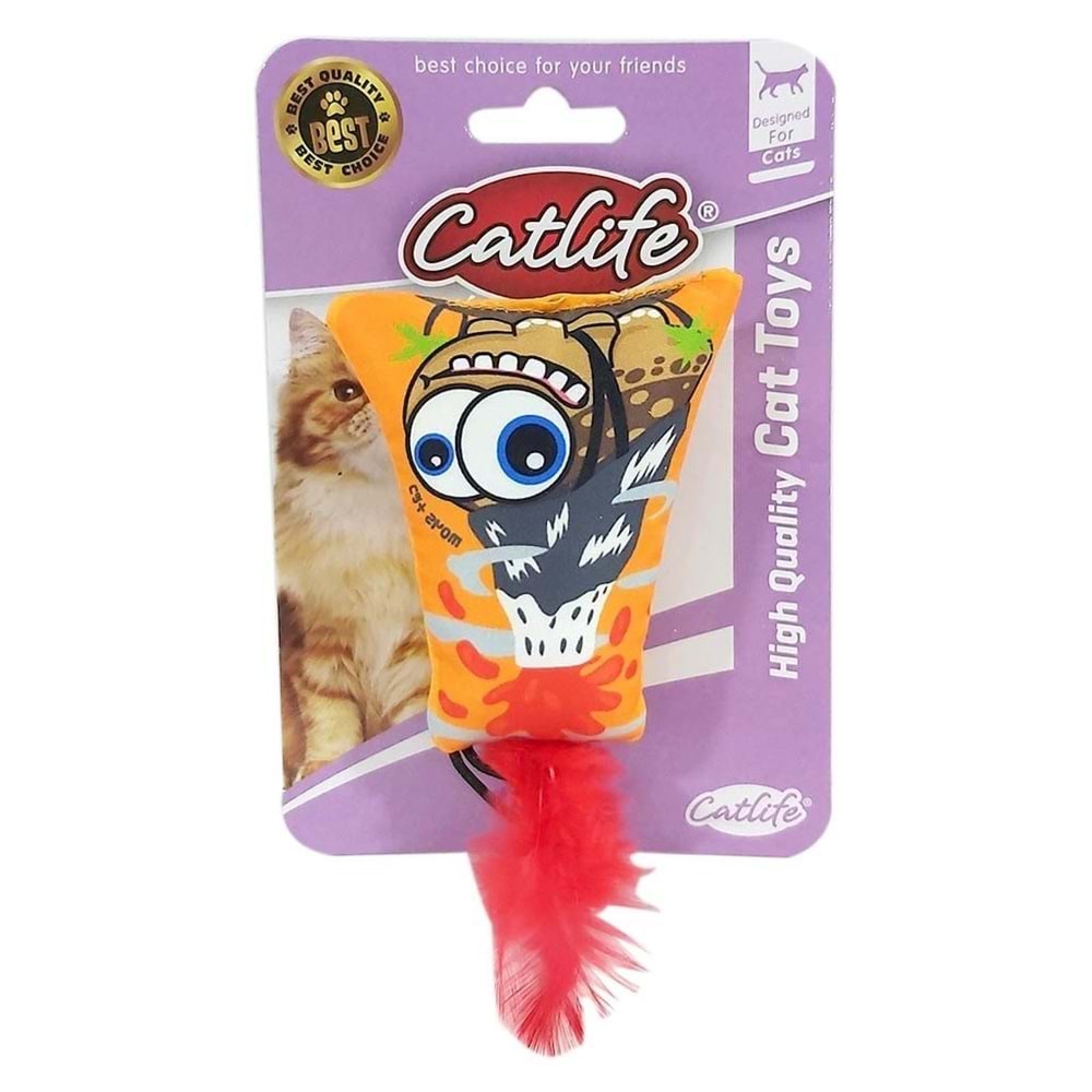Catlife Tüylü Yastık Sevimli Kedi Oyuncağı