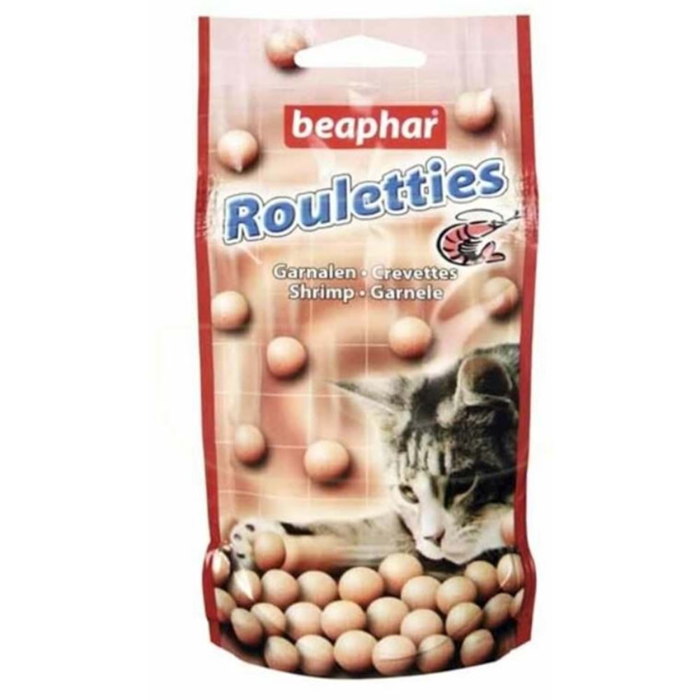 Beaphar Rouletties Karidesli Kedi Ödül Tableti (80 Adet) 44,2 Gr.x 3 Adet