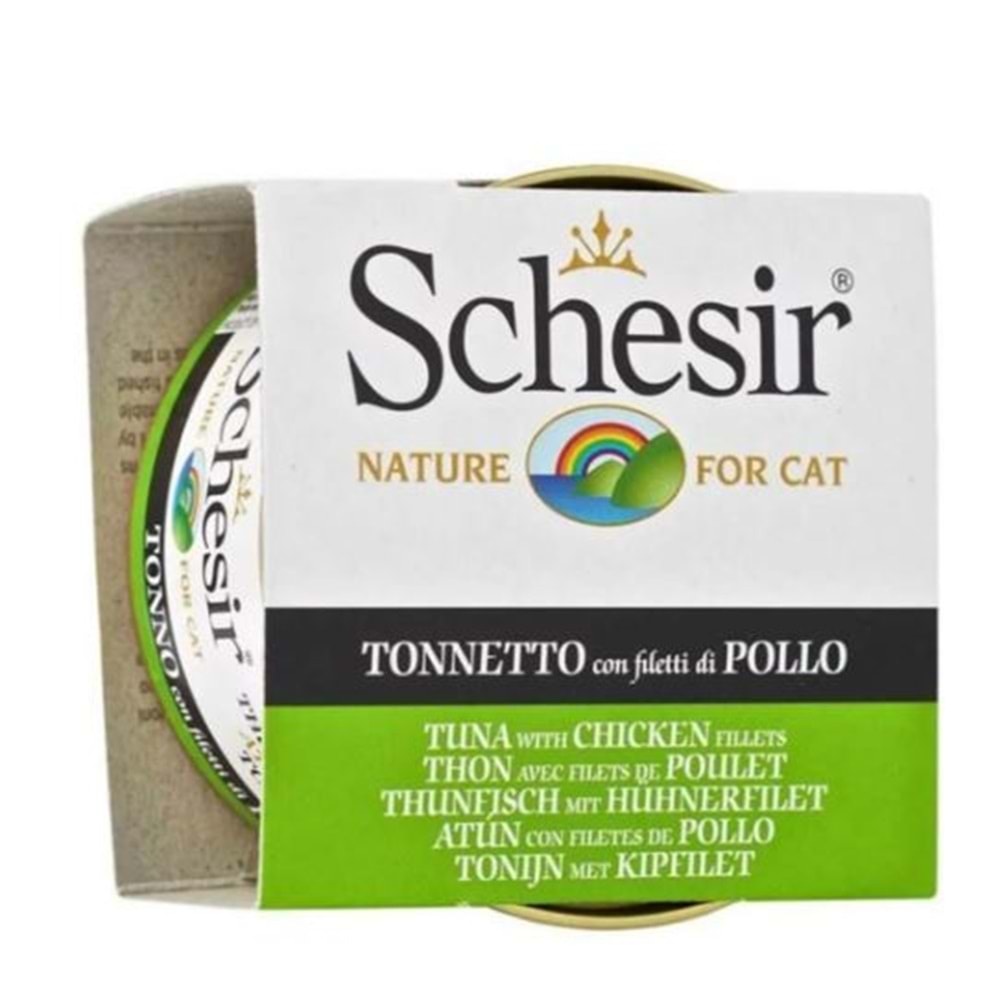 Schesir C137 Jelly Ton Balıklı ve Tavuk Jöleli Kedi Konservesi 85 Gr.