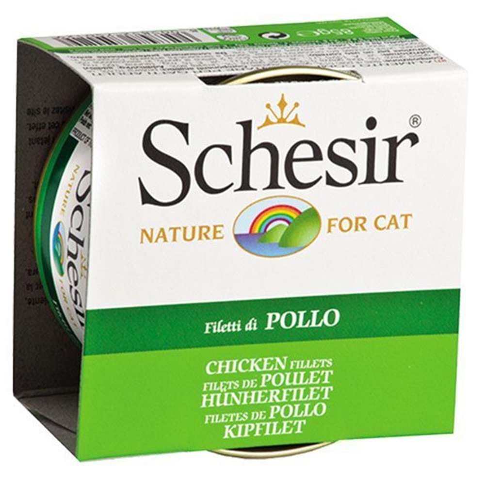 Schesir C160 Pollo Jelly Tavuk Fileto Kedi Konservesi 85 Gr.x12 Adet