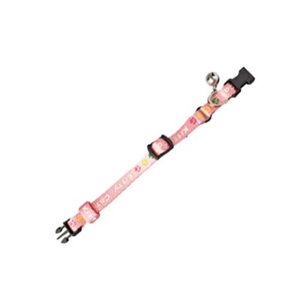 Flamingo Desenli Yavru Kedi Tasması 15-22 cm. Pembe