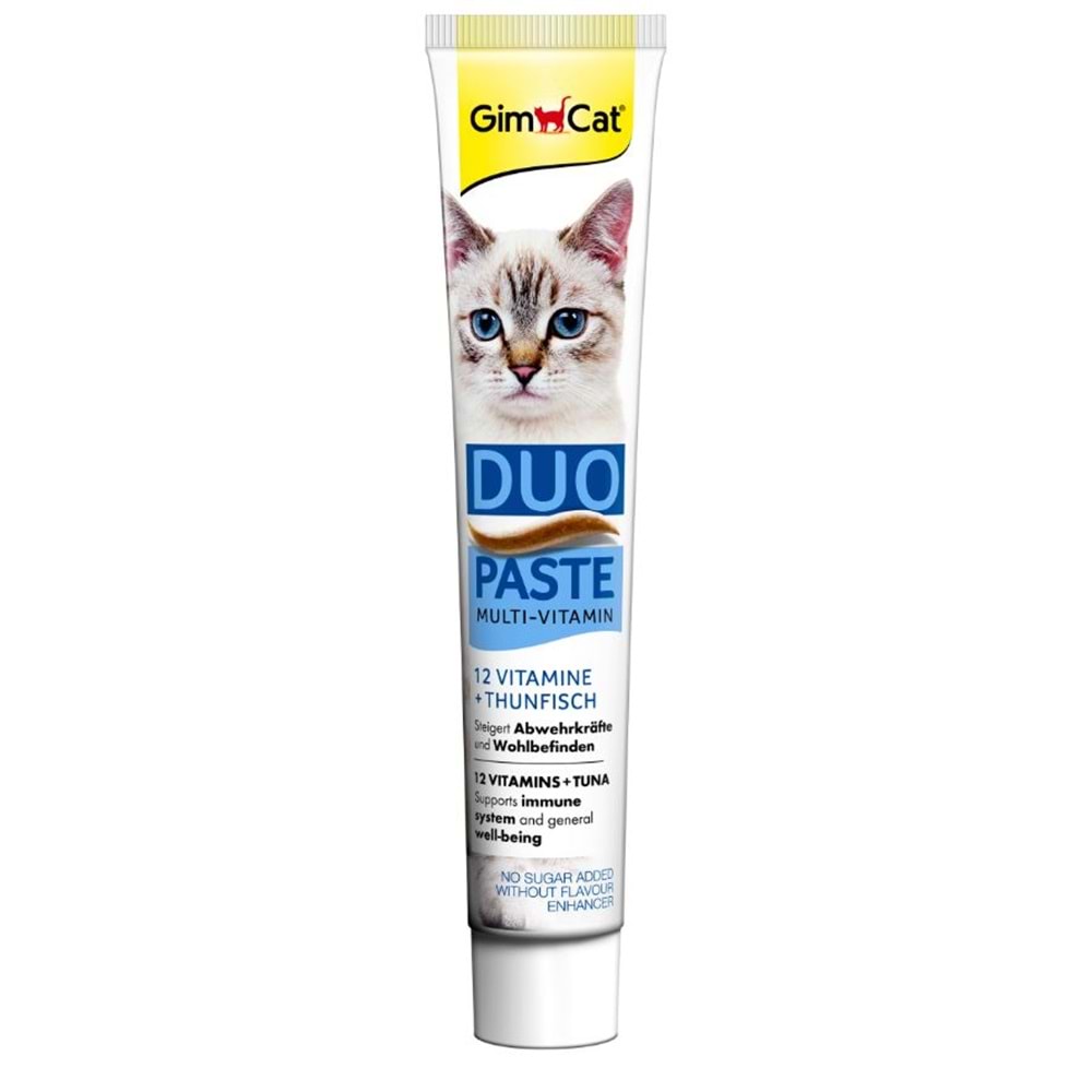 GimCat Multivitamin Duo Paste Tuna Balığı ve 12 Vitamin 50 Gr.