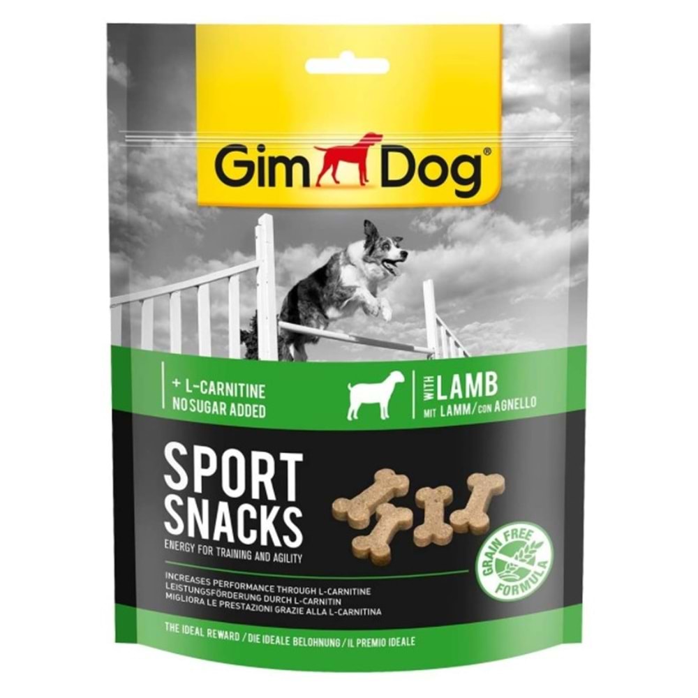 GimDog Sport Snacks Kuzu&L-Carnitinli Ödül Tableti 150 gr.