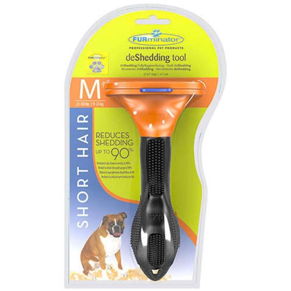 Furminator Orjinal Kısa Tüylü Orta Irk Köpekler İçin Tüy Toplayıcı Tarak M