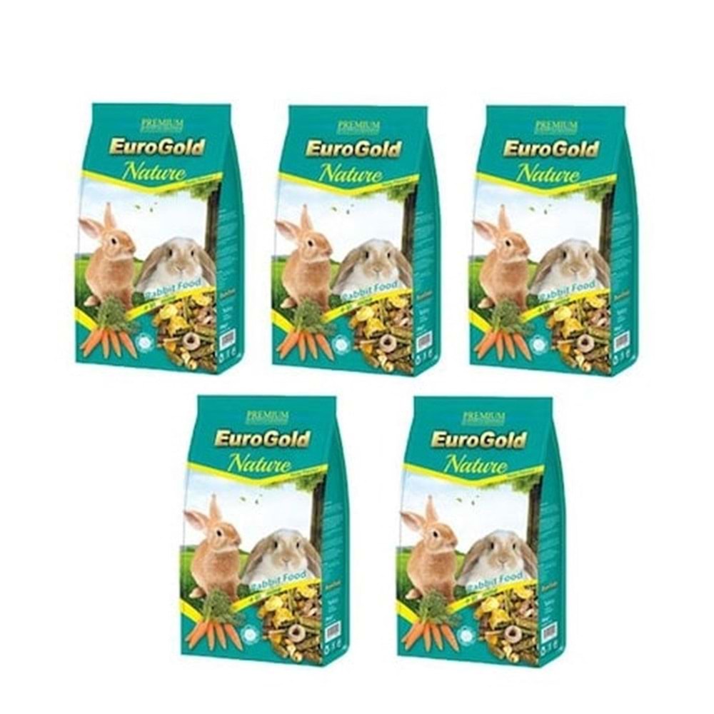 EuroGold Tavşan Yemi 750 Gr. x 5 Adet