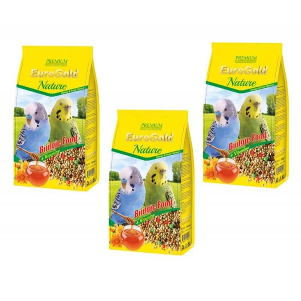 EuroGold Ballı Muhabbet Yemi 1 Kg.x 3 Adet
