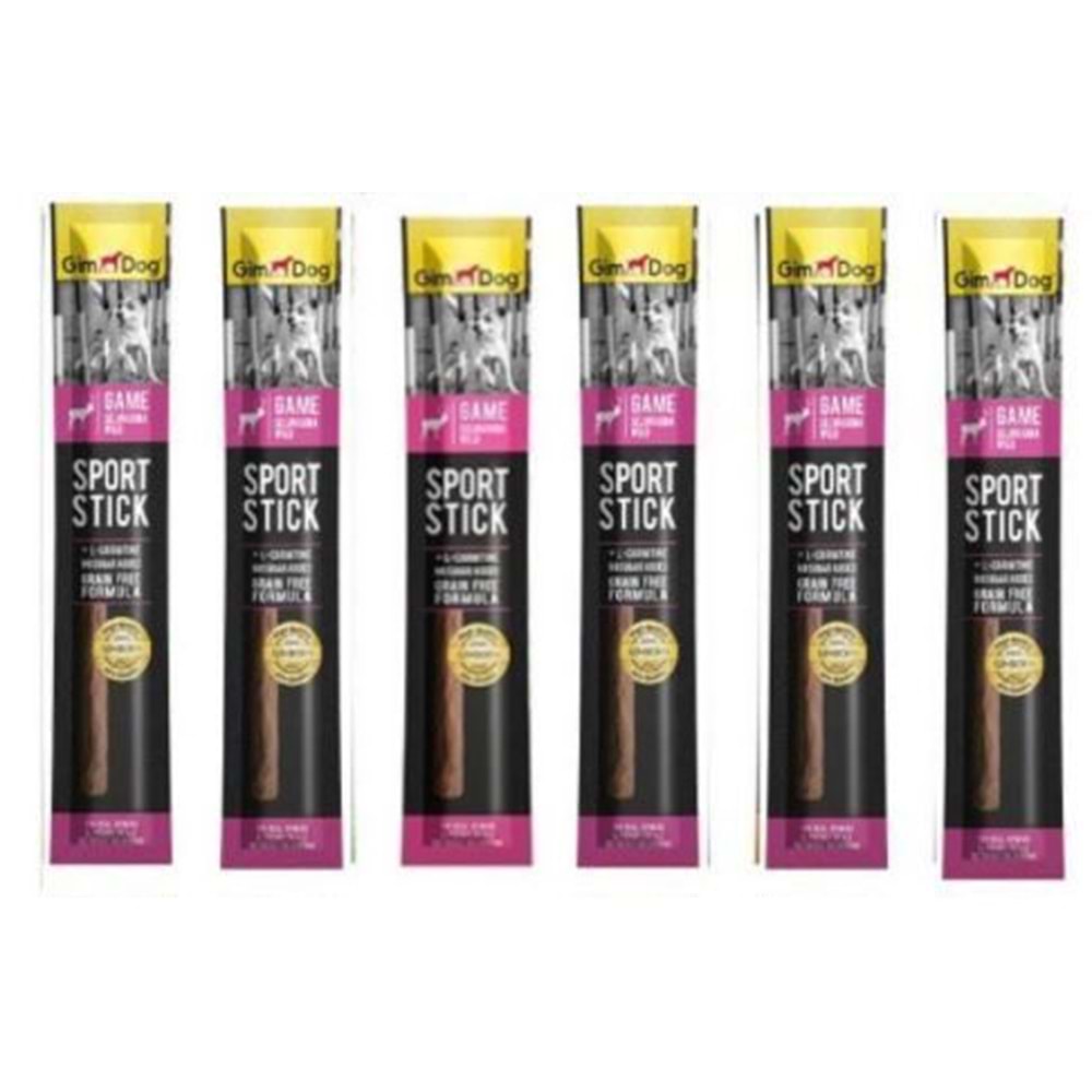 Gimdog Sport Sticks Av Etli Tahılsız Köpek Ödül Çubuğu 12 gr.x 6 Adet