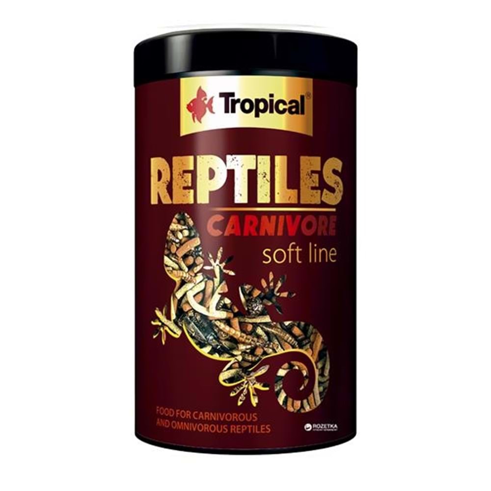 Tropical- Reptiles Carnivore Soft 1000Ml/260Gr-11626