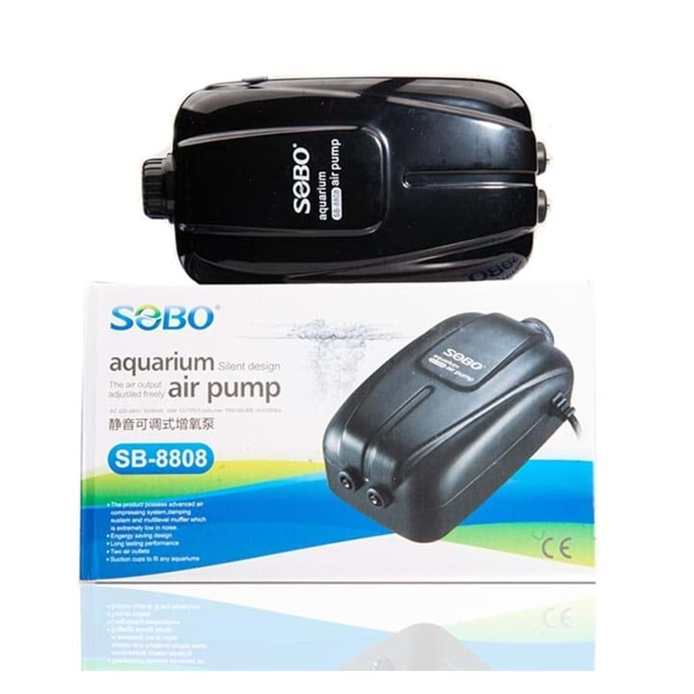 Sobo SB-8808 Hava Motoru 5,8W 2X6 Lt/Min