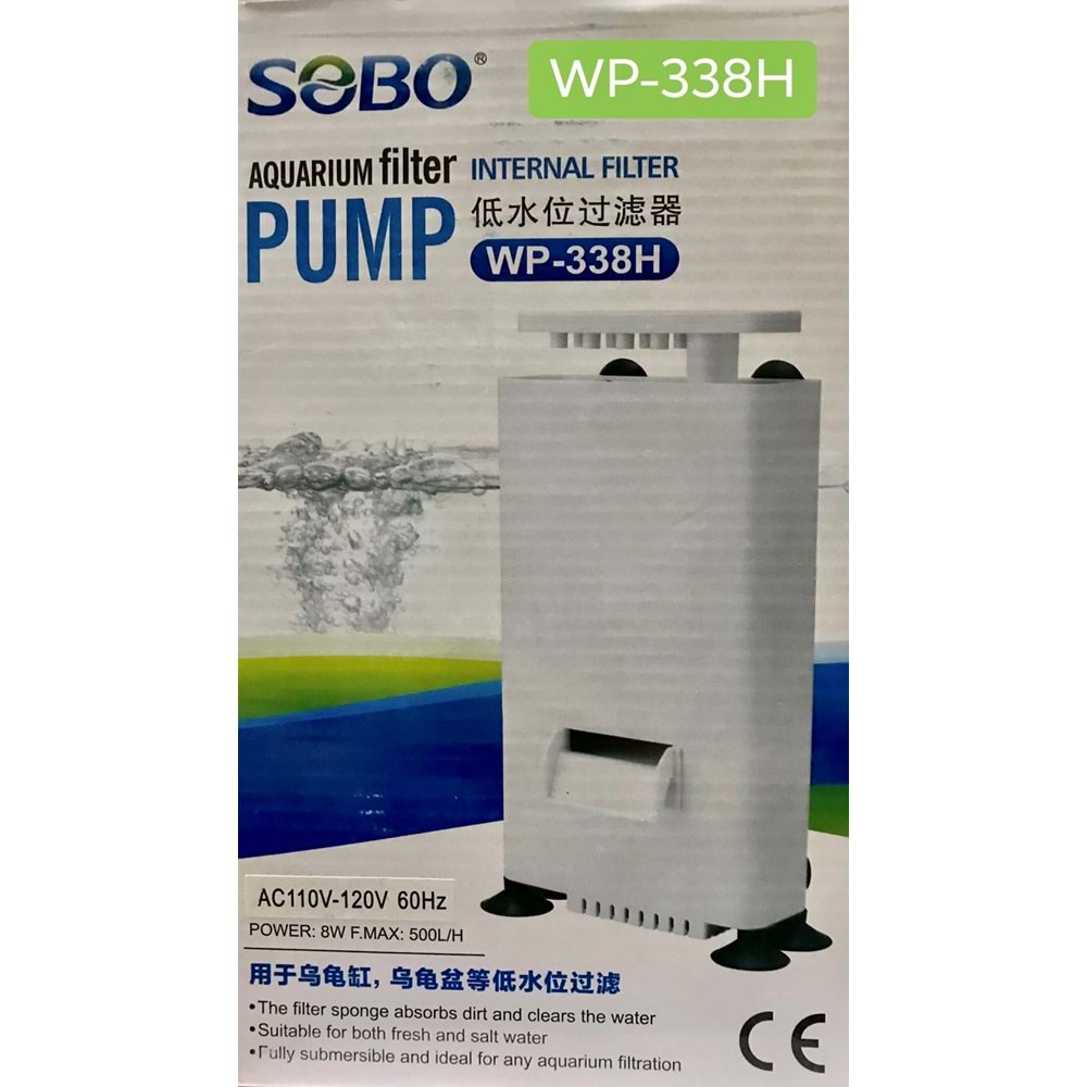 Sobo WP-338H Alçak Seviye Midi Askı Filtre 500Lt/S 8W