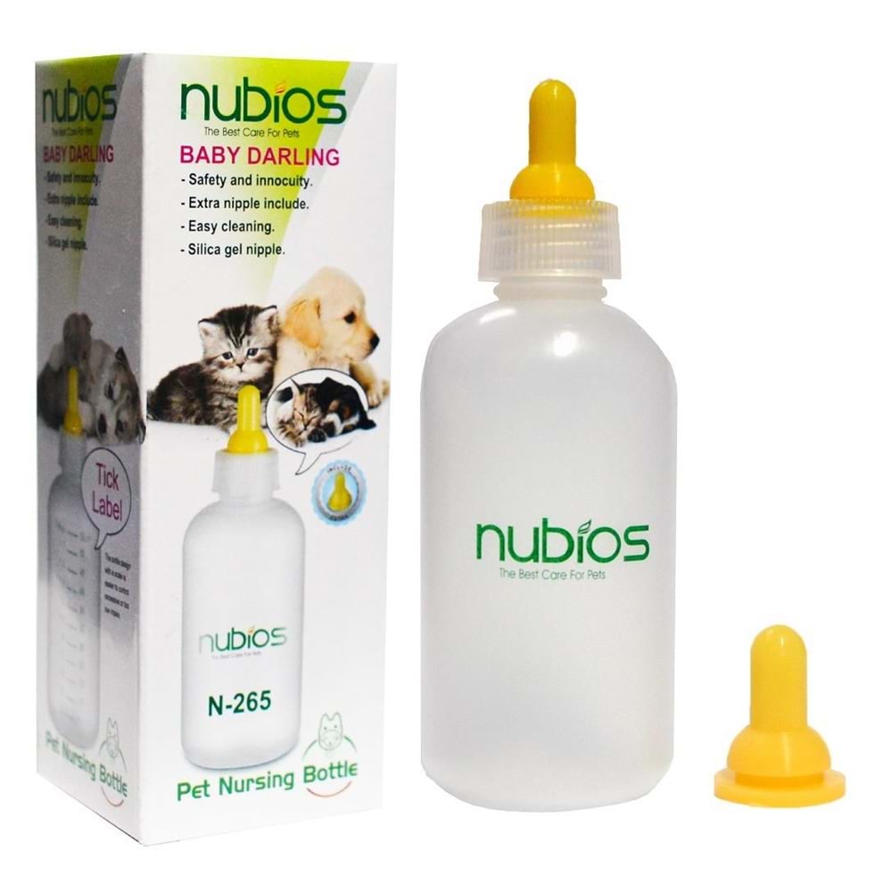 Nubios Biberon + Yedek Emzik Nubios 55 Ml. (N265)x 2 ADET
