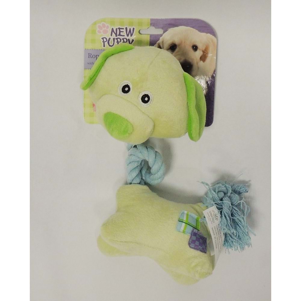Afp 4125 Köpek İpli Boyunlu Peluş Köpek Oyuncağı 20x10 cm.