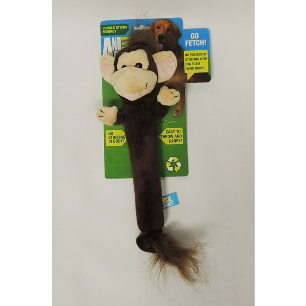 Afp 6331 AP Baston Maymun Peluş Sesli Köpek Oyuncağı 40 cm.