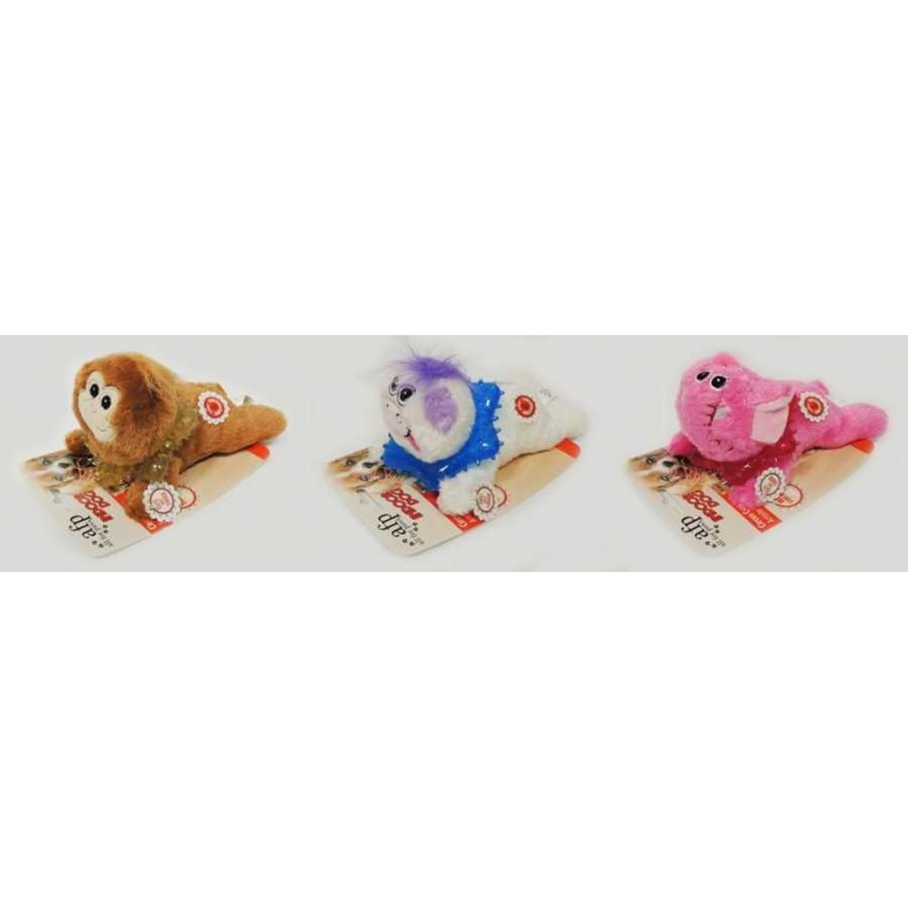 3061 Circus Crew (Elephant,Cow,Monkey) /TPR Dişlemeli Peluş Oyuncak
