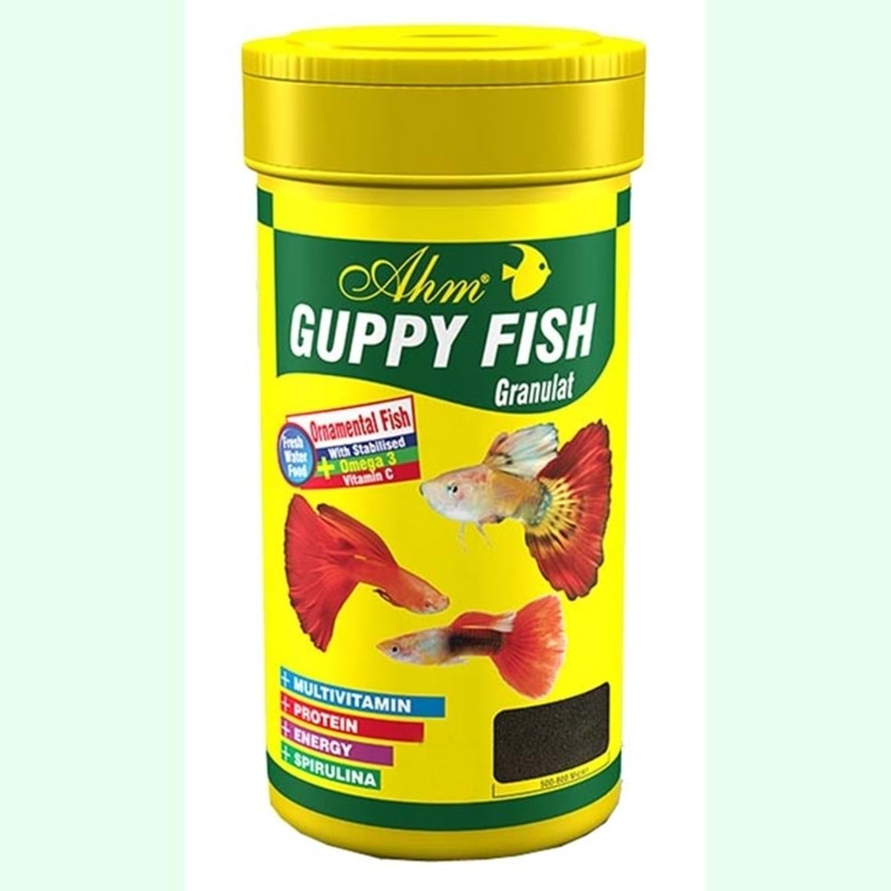 Ahm Guppy Lepistes Granül Food 100 ml.