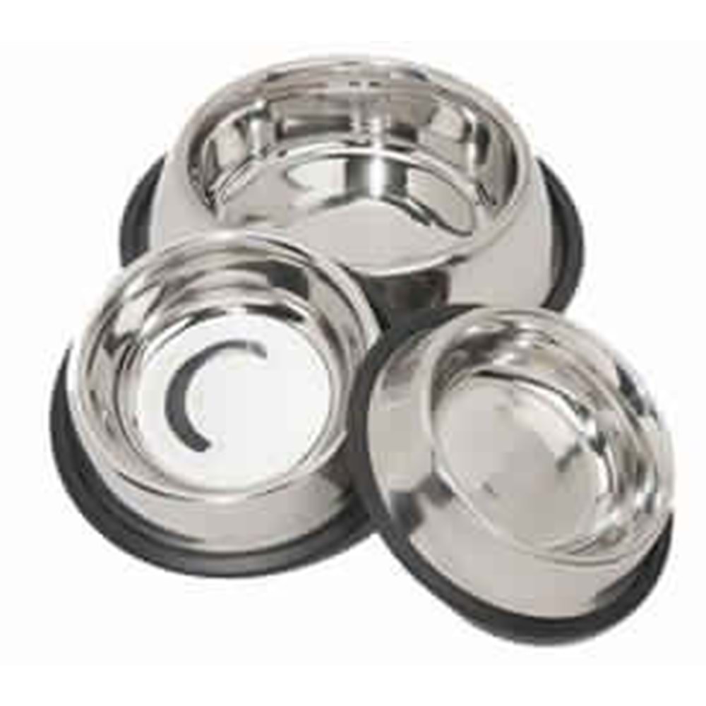 ASI 24 Piramit Çelik Köpek Mama Kabı 24 Oz. 700 Ml.