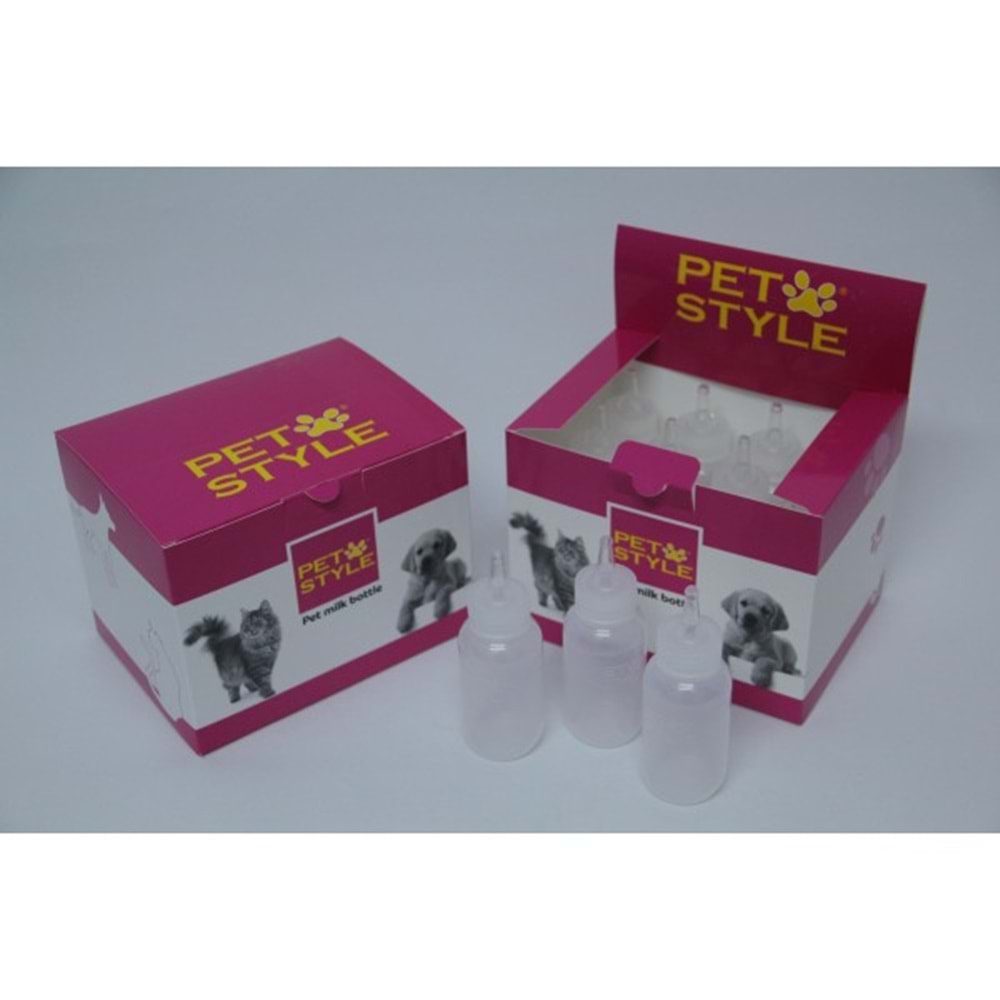 Pet Style Kedi Köpek Biberonu 50 ml. 2 Adet