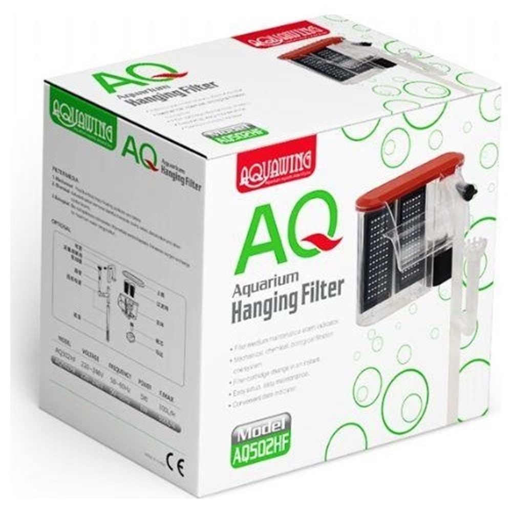 Aquawing AQ502HF Akvaryum Şelale Filtresi 8W 500 L/S