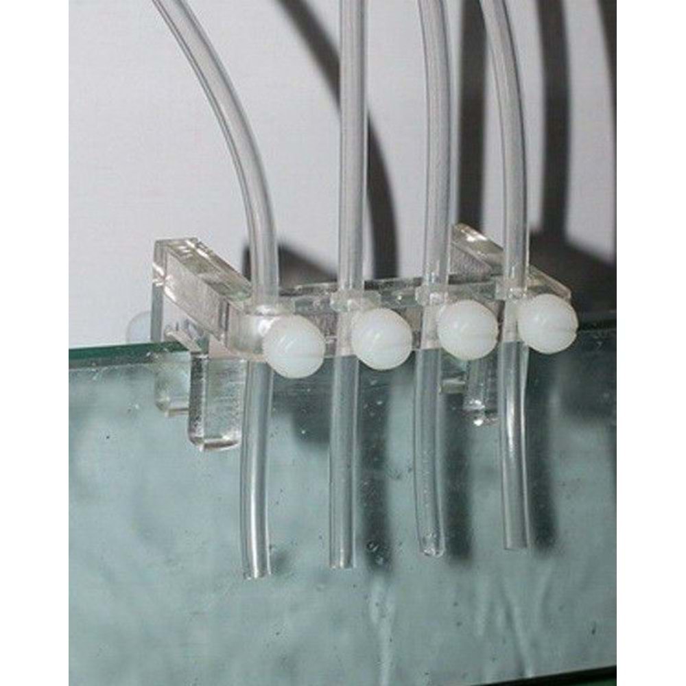 Bubble Magus Dozaj Pompası için Akrilik 4 lü Hortum Tutucu