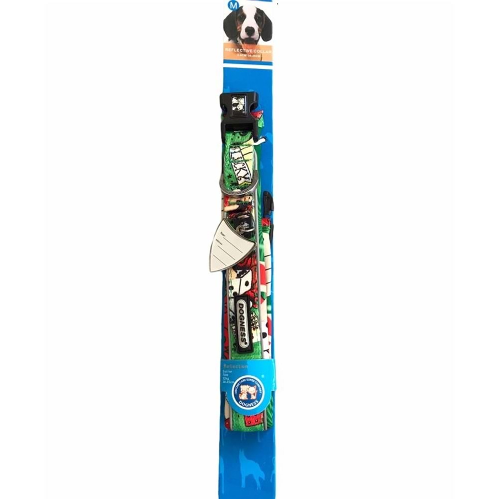 Köpek Tasması 1003-C5M Neoprene Kumar Desenli 2 cm.x38-45 cm