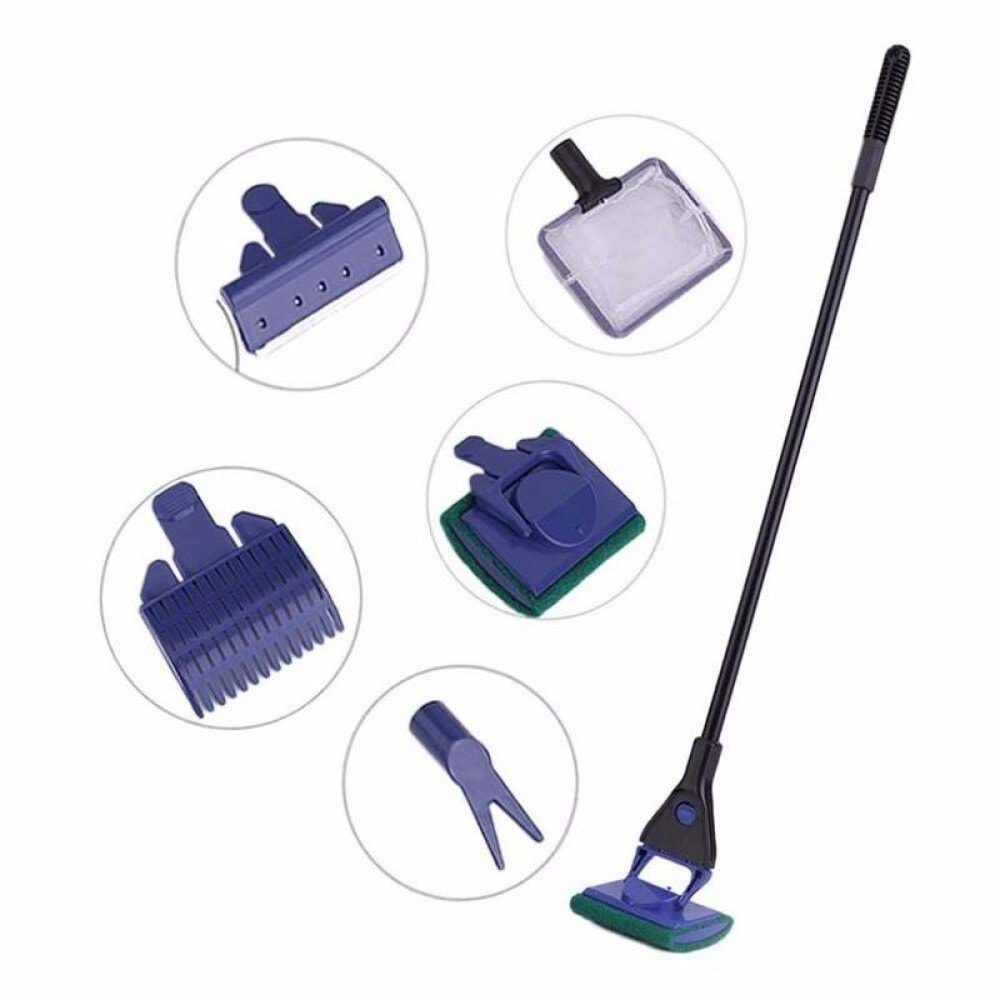 Akvaryum Temizleme Seti 5 Fonksiyonlu 55-60 cm