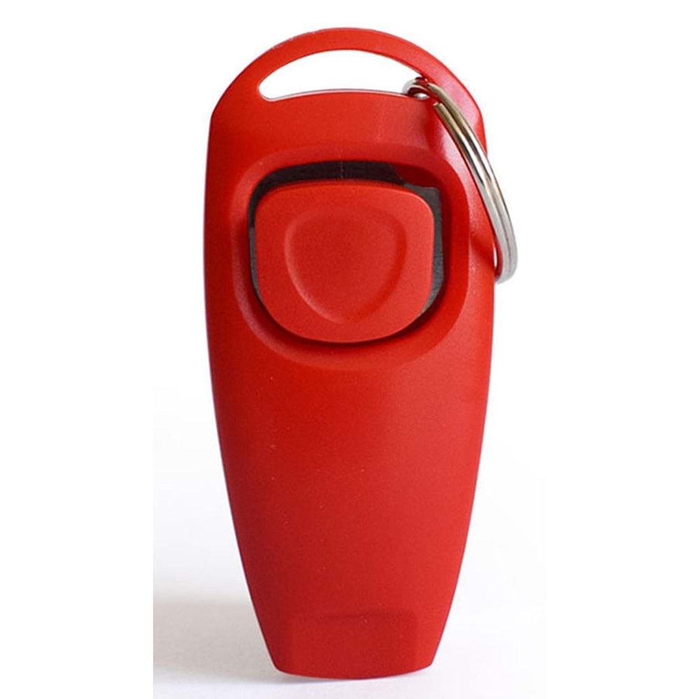 Köpek Eğitimi için Düdüklü Clicker 6 cm. Kırmızı