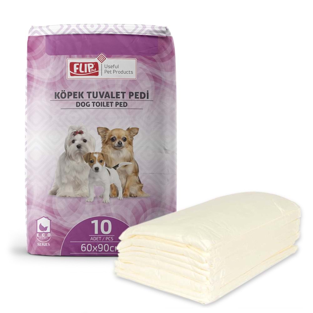 Flip Köpek Eğitim Çiş Pedi 60x90 cm 10'lu Paket