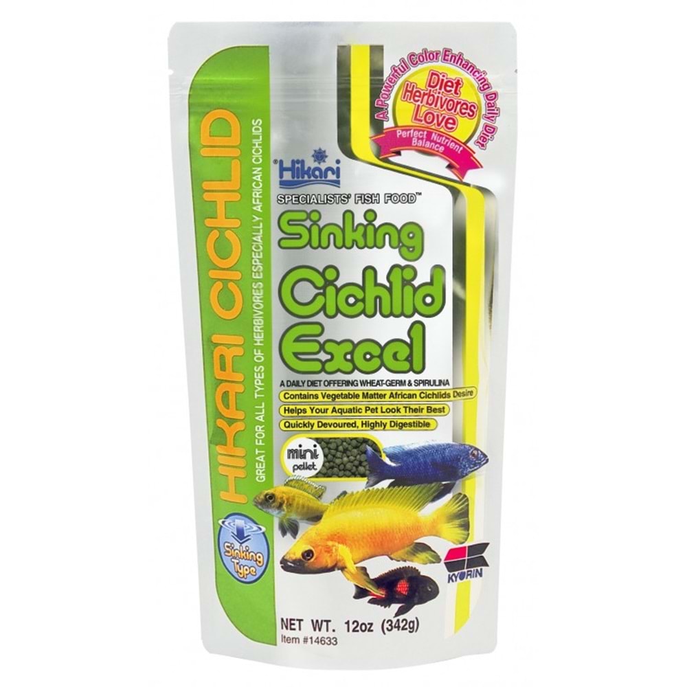 Hikari Sinking Cichlid Excel Mini Pellet 342 gr.