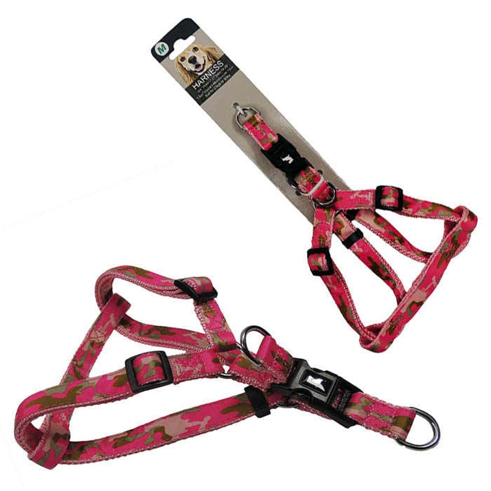 8038-H11M Köpek Göğüs Tasması 1,5 cm.xön:43-68 cm./arka:46-73 cm.(M)