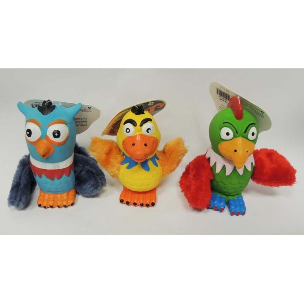 Pawise 14003 Lateks Sesli Baykuş Köpek Oyuncağı 13-14 cm.