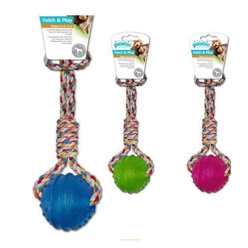 Pawise 14546 Diş İpi Termoplastik Kauçuk Top Köpek Oyuncağı 30 cm.