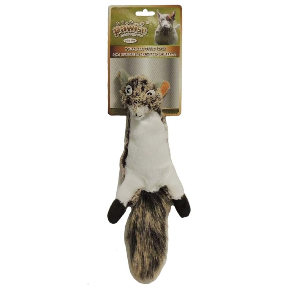 Pawise 15077 Tüylü Peluş Sincap Köpek Oyuncağı 33 cm.