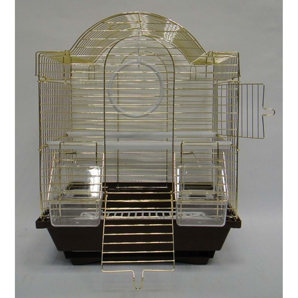 206BD/E Kuş Kafesi Pirinç(Altın) 30x23x40 cm.
