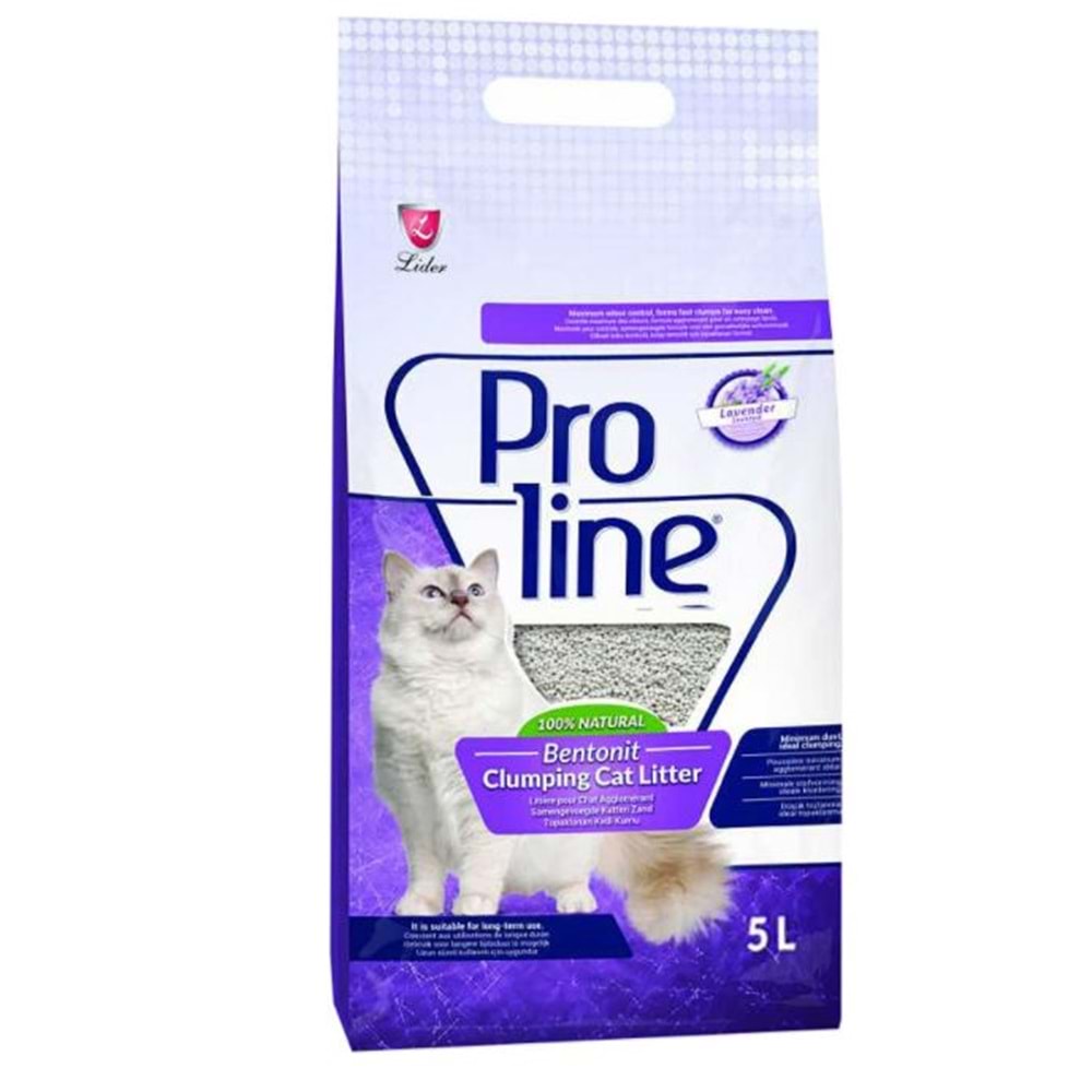 Proline Lavanta Kokulu Kedi Kumu 5 Lt.