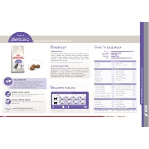 Royal Canin Sterilised Kısırlaştırılmış Yetişkin Kedi Maması 2 Kg.