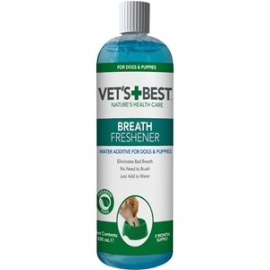 Vet's Best Köpekler için Nane ve Karanfil Özlü Ağız Bakım Suyu 500ml