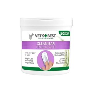 Vet's Best Kedi&Köpekler Fındık ve Aloe Vera Özlü Kulak Temiz.Ped 50li