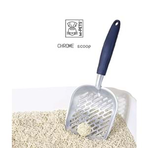 M-Pets Chrome Scoop - Metal Kedi Kumu Küreği (20100011)