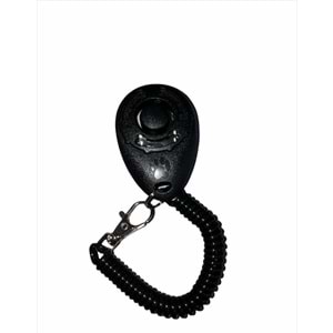 Köpek Eğitimi için Kayışlı Clicker 6 cm. Siyah