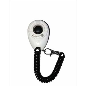 Köpek Eğitimi için Kayışlı Clicker 6 cm. Beyaz
