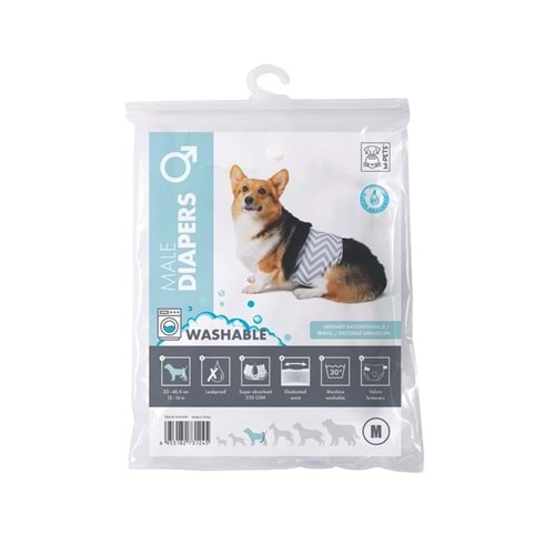 M-Pets Erkek Köpekler İçin Yıkanabilir Külot (M) 10169599