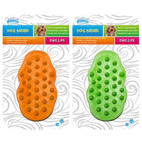 Pawise 11469 Dog Palm Brush Köpek Masaj Aleti Turuncu