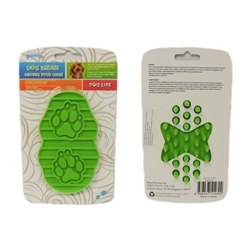 Pawise 11469 Dog Palm Brush Köpek Masaj Aleti Yeşil