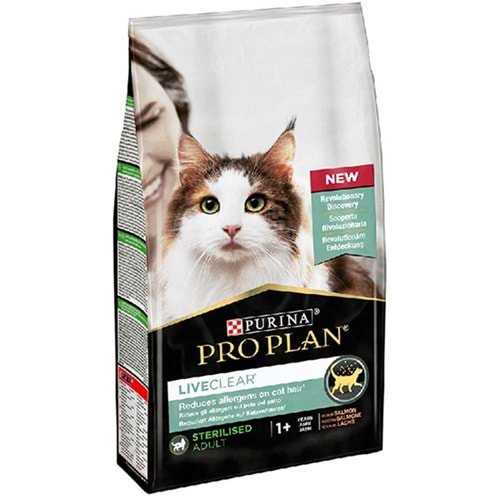 Pro Plan Liveclear Somonlu Alerjen Azaltan Kısırlaştırılmış Kedi Maması 1,4 Kg