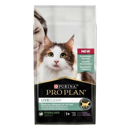 ProPlan LiveClear Sterilised Hindili Kısır Kedi Maması 7 Kg