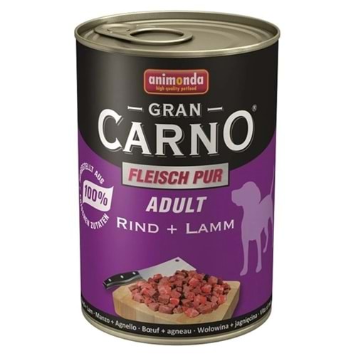 Animonda GranCarno Sığırlı ve Kuzulu Yet. Köpek Konservesi 400gr.