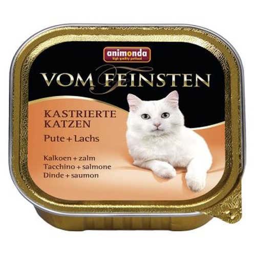 Animonda Vom Feinsten Hindi Somonlu Kısır Kedi Konservesi 100 gr.x12 Adet